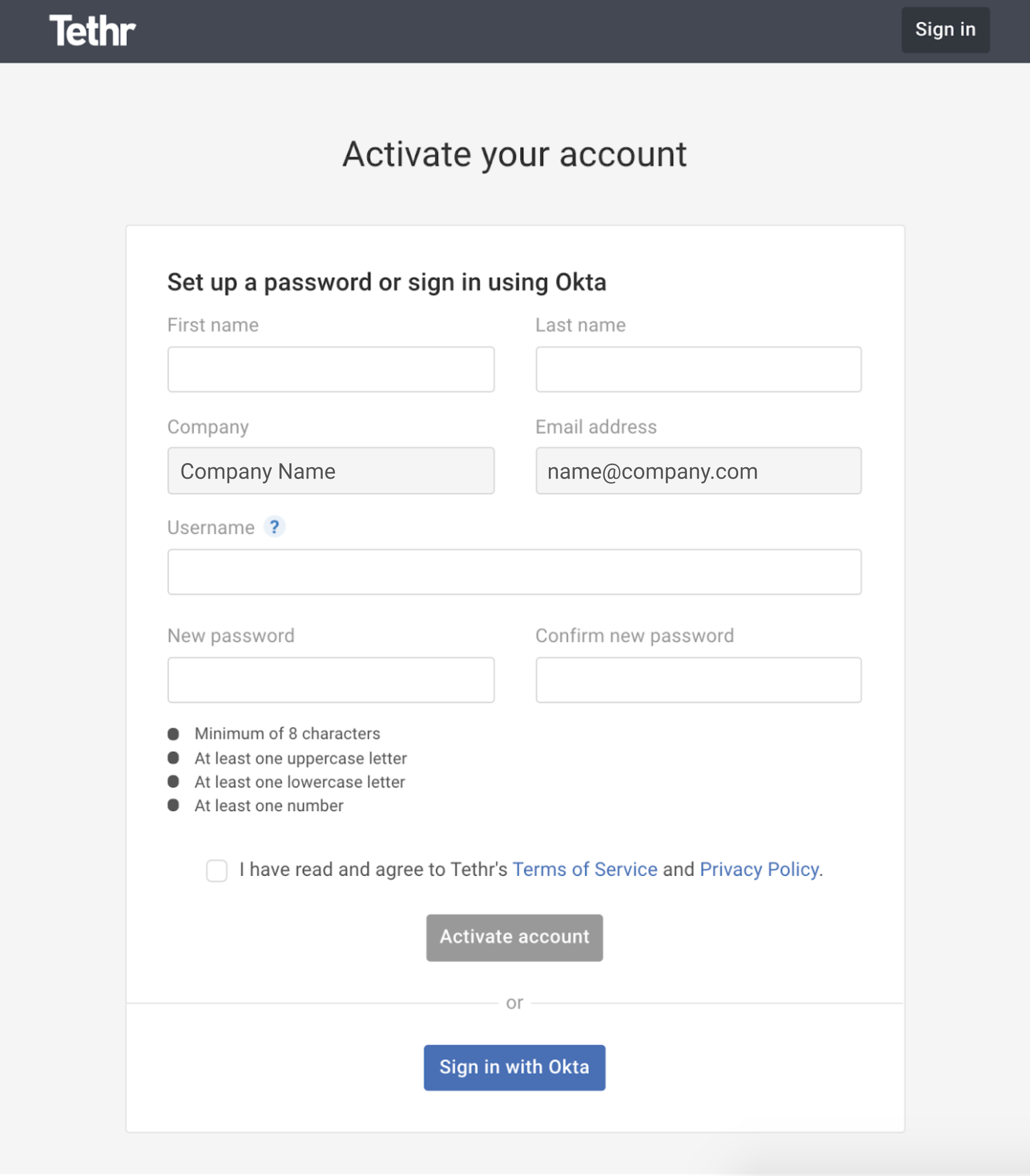 Tethr_activate_your_account_sign-in_with_Okta_SSO.png